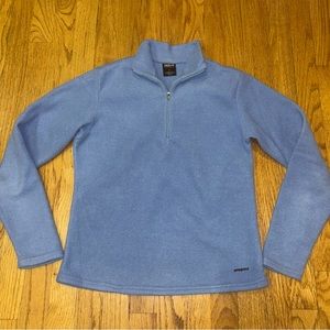 Patagonia Capilene fleece light blue 1/4 zip pullover size small